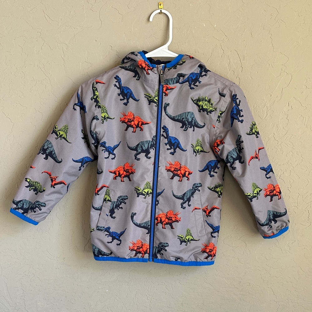 Hatley dinosaur zip front jacket size 6